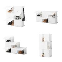 Draagbaar Modulair Schoenenrek InnovaGoods Wit Inhoud 36 paar - thumbnail