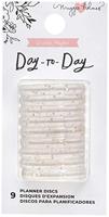 Crate Paper • day-to-day planner discs small gold glitter - thumbnail