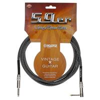 Klotz VINA0600 59er Vintage gitaarkabel met haakse plug 6 m - thumbnail