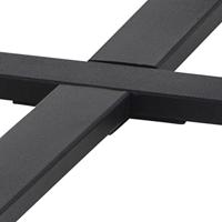 Bendt Ronde Salontafel 'Per' Zwart Marmerlook, Ø77cm - thumbnail