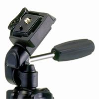 Velbon P-MAX aluminium driepootstatief incl. PH-337Q kop (hoogte 131 cm, belastbaarheid 1,5 kg), zwart - thumbnail