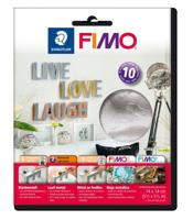 Bladmetaal fimo staedtler zilver 10 vel - thumbnail