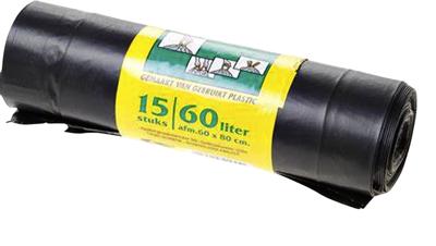 15 Komo Vuilniszakken - Trekband 60 liter