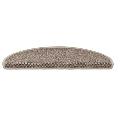 Trapmatten zelfklevend 15 st sisal-look 65x21x4 cm donkerbeige - thumbnail