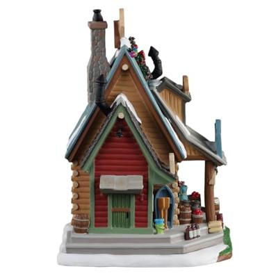 Lemax the lakeside market & tackle shop verlicht kersthuisje Vail Village 2021