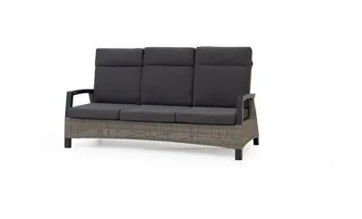 Trestino verstelbare loungebank barree 3-zits antraciet