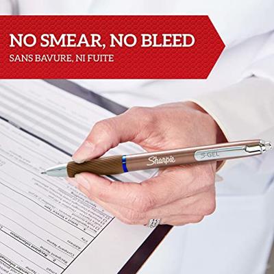 Sharpie S-gel roller, medium punt, zwarte inkt, blister van 2 stuks in metallic kleuren met 2 vullingen Sharpie S-gel roller, medium punt, zwarte inkt, blister van 2 stuks in metallic kleuren met 2 vullingen