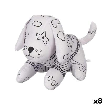 Knuffel om in te kleuren Pincello Wit Zwart Stof 13 x 14 x 20 cm Hond (8 Stuks) Knuffel om in te kleuren Pincello Wit Zwart Stof 13 x 14 x 20 cm Hond (8 Stuks)
