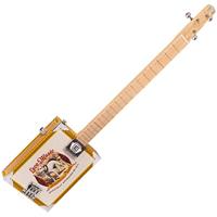 Lace Cigar Box Guitar Pero Pup 3-string 3-snarige elektrische gitaar - thumbnail