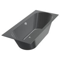 Ligbad Beterbad Xenz Madeira 160x75 cm Inclusief Badpoten Ebony - thumbnail