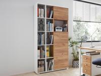 Kast LISBONNE 2 deuren wit/navarra eik - thumbnail