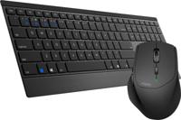 Rapoo 9500M Multi-mode Wireless Ultra-slim Combo Set Zwart - thumbnail