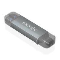 Kaartlezer Extern Aisens ASCR-2AC08-GR Grijs (1 Stuks) - thumbnail