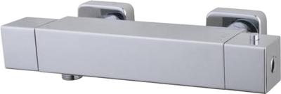 Douchekraan Xellanz Essential | Opbouw | Thermostaatkraan | 1-weg | hoh 15 cm | 2-knops | Vierkant | Chroom
