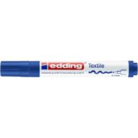 Textielmarker edding 4500 rond 2-3mm blauw | 10 stuks - thumbnail