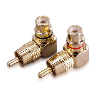 Sinuslive CWS Cinch-hoekadapter [1x Cinch-stekker - 1x Cinch-koppeling]