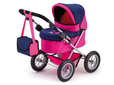 Bayer design poppenwagen Trendy (Donkerroze/blauw)
