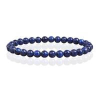 6mm Memphis Natuursteen Armband - Lapis Lazuli - thumbnail