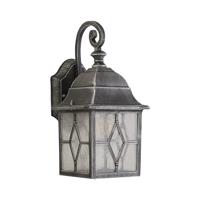 Searchlight Klassieke muurlampGenoa Down zwart zilver - 1642 - thumbnail