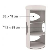 Trixie 43376 Cat Tower Gracia, 85 cm, lichtgrijs/grijs-gemêleerd, 1 stuk (1 stuk) - thumbnail