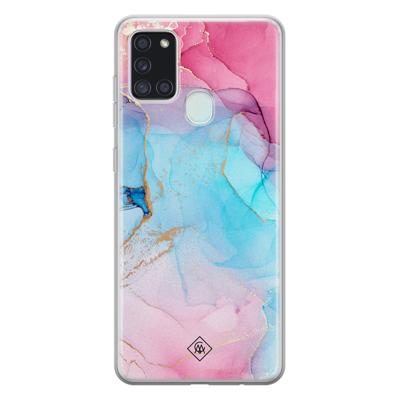 Samsung Galaxy A21s siliconen hoesje - Marble colorbomb Samsung Galaxy A21s siliconen hoesje - Marble colorbomb