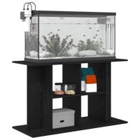 Aquariumstandaard 100x40x60 cm spaanplaat zwart eikenkleurig - thumbnail