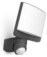 Grote donkergrijze wandlamp met PIR sensor en LED lichtbron (5000K Helder wit) &apos;Lutec Sunshine&apos; - thumbnail