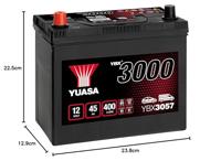 Yuasa SMF YBX3057 Autoaccu 45 Ah Pooltype: T1/T3 - thumbnail