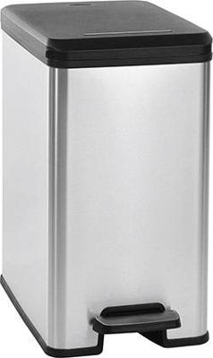 Curver Decobin slim afvalbak 25L zilver