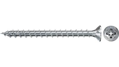 Fischer 670185 Power-Fast II CZF Spaanplaatschroef 4 mm 20 mm Kruiskop Pozidriv Staal Galvanisch verzinkt 100 stuk(s)