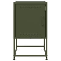 Nachtkastjes 2 st 36x39x60,5 cm staal olijfgroen - thumbnail