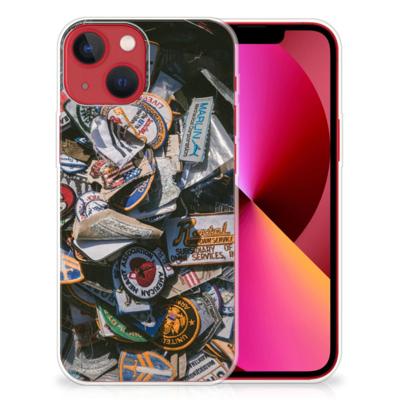 Apple iPhone 13 | Siliconen hoesje | met foto Badges Apple iPhone 13 | Siliconen hoesje | met foto Badges