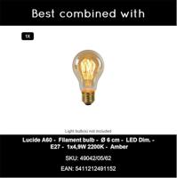 Lucide CLAIRE - Sokkellamp - 1xE27 - IP54 - Wit - thumbnail