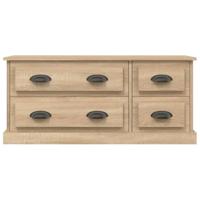 Tv-meubel 100x35,5x45 cm bewerkt hout sonoma eikenkleurig - thumbnail