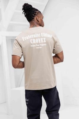 Croyez Fraternité T-Shirt Heren Beige - Maat S - Kleur: Beige | Soccerfanshop