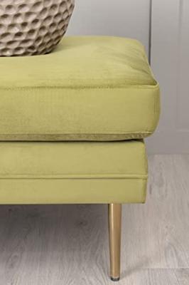 Nohr Hocker 'Tylan' Velvet, kleur Groen