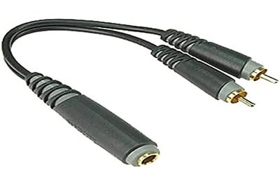 Klotz AYU-6 Y-adapterkabel 6.3 mm jack naar RCA 0.2 meter