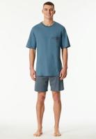 Schiesser Schiesser Pyjama Short graphite 180261 48/S - thumbnail