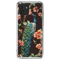 Samsung Galaxy A03 Case Anti-shock Pauw met Bloemen - thumbnail
