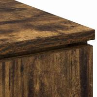 TV-meubel met LED Gerookt eiken 100 x 38 x 49 cm Bewerkt hout - thumbnail