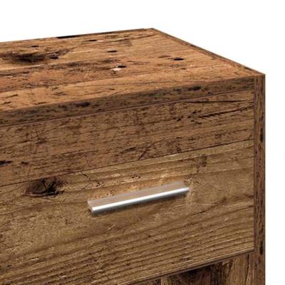 Dressoir 91x28x75 cm bewerkt hout oud houtkleurig Dressoir 91x28x75 cm bewerkt hout oud houtkleurig