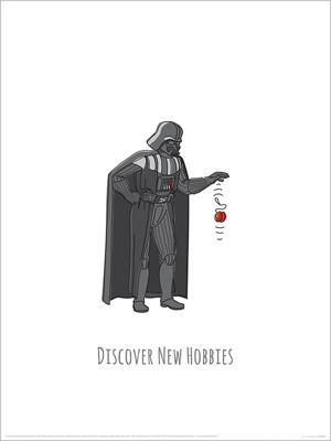 Kunstdruk Star Wars - Vaders Boredom Busting Ideas Discover New Hobbies 30x40cm