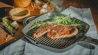 Blackwell Grillpan Gietijzer / Skillet 23 x 23 cm - zonder anti-aanbaklaag