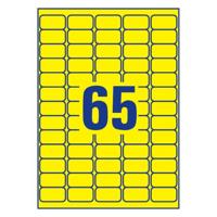 Etiket avery l4793-20 38.1x21.2mm geel 1300st - thumbnail