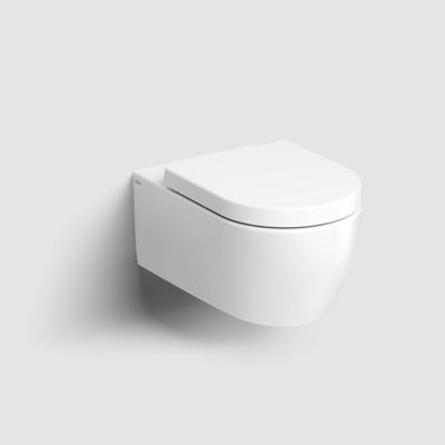 Wandtoilet Clou New Hammock 54cm Keramiek Mat Wit inclusief Zitting met Deksel Wandtoilet Clou New Hammock 54cm Keramiek Mat Wit inclusief Zitting met Deksel