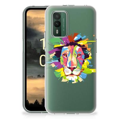 Nokia XR21 Telefoonhoesje met Naam Lion Color Nokia XR21 Telefoonhoesje met Naam Lion Color