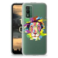 Nokia XR21 Telefoonhoesje met Naam Lion Color - thumbnail