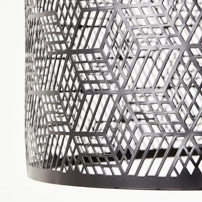 Brilliant HanglampSanty 39cm zwart met hout - 99416/76