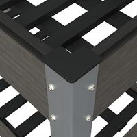 VidaXL Plantenbak verhoogd met schap 100x50x75 cm hkc - thumbnail