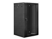 Lanberg WF01-6622-10B rack 22U Wandrek Zwart - thumbnail
